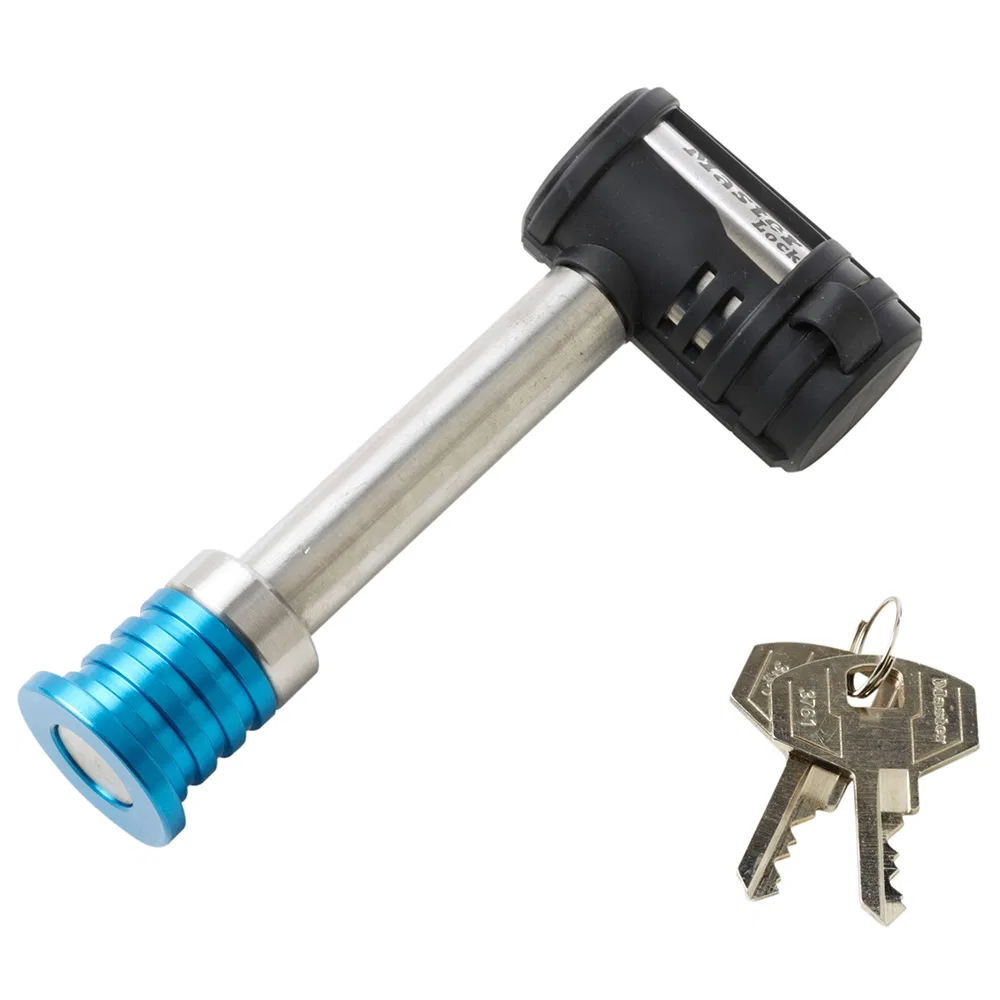 1480DAT – MASTERLOCK Trailer Hitch Pin, For Use With Class III/ IV Hitch Barbell Type With Key Lock 5/8 Inch Diameter...